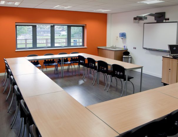 orange-wall-classroom-berkshire-college